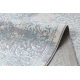 килим CORE W7161 Розетка Вінтаж - структурні, два рівні флісу, блакитний / вершковий / сірий