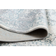 Tæppe CORE W7161 Rosette Vintage - strukturelt, to niveauer af fleece, lyseblå / fløde / grå