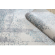 Tepih CORE W7161 Rozeta Berba - strukturna, dvije razine runo, svijetlo plava / krem / siva