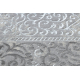 килим CORE W7161 Розетка Вінтаж - структурні, два рівні флісу, сірий