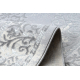 килим CORE W7161 Розетка Вінтаж - структурні, два рівні флісу, сірий