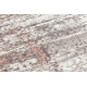 килим CORE W9775 Рамка, Затінений - структурний, два рівні флісу, бежевий / рожевий
