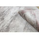 Tæppe CORE W9775 Ramme, skraveret - strukturelt, to niveauer af fleece, beige / lyserød