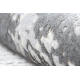 килим CORE W9782 - структурні, два рівні флісу, слонової кістки / сірий