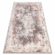 Dywan CORE W9784 Rozeta Vintage - Strukturalny, dwa poziomy runa, jasny beż / róż