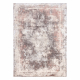 Matta CORE W9784 Rosett Vintage - struktur, två nivåer av hudna, beige / rosa