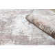 Teppe CORE W9784 Årgang rosett - strukturell to nivåer av fleece, beige / rosa