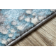 килим CORE W9789 Абстракція - структурні, два рівні флісу, сірий / синій