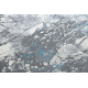Teppe CORE W9789 Abstraksjon - strukturell, to nivåer av fleece, grå / blå