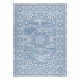 Tappeto DI SPAGO SIZAL LOFT 21213 Ornamento blu / argento / avorio