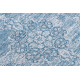 Alfombra de cuerda sisal LOFT 21213 Ornamento azul / plateado / marfil