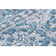 Carpet SISAL LOFT 21213 Ornament blue / silver / ivory