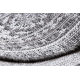Alfombra de cuerda sisal LOFT 21213 Ornamento gris / plateado / marfil