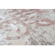 Matto CORE W9797 Runko, Rosetti - rakenteellinen, kaksi kerrosta fleeceä, beige / vaaleanpunainen