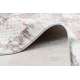 килим CORE W9797 Рамка, Розетка - структурний, два рівні флісу, бежевий / рожевий