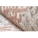 Alfombra CORE W9797 Marco, Roseta - estructural, dos niveles de vellón, beige / rosado