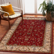 Ullteppe OMEGA ARIES blomster ruby