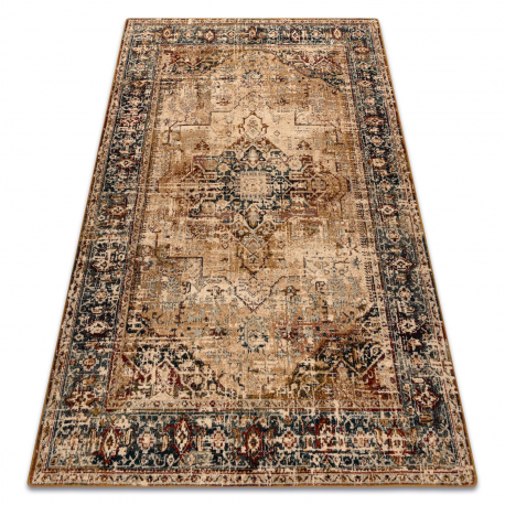 Teppich JERSEY 19233 creme - Linien, Struktur, Schleife BOHO