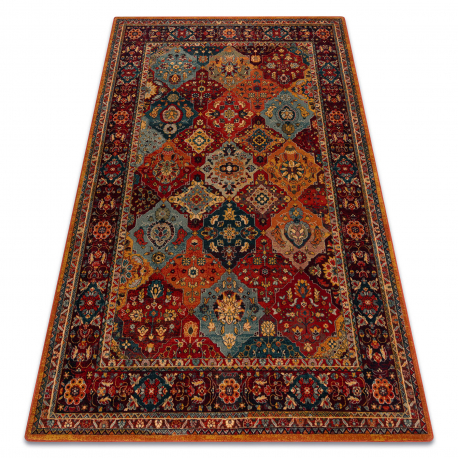 Vlněný koberec POLONIA Samari Ornament rubín