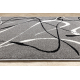 Alfombra JERSEY 19231 gris - geométrico estructural, lazo BOHO