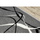 Alfombra JERSEY 19231 gris - geométrico estructural, lazo BOHO