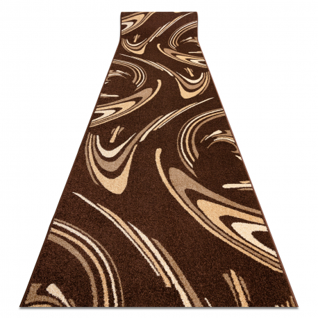 Alfombra de pasillo KARMEL FRYZ - COFFEE marrón 100 cm