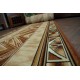 Модерен килим DUKE 51523 кремав / син - Рамка, структурирана, много мека, ресни