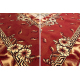 Tappeto moderno DUKE 51557 panna / oro - Geometrico strutturata, molto morbida, frange