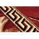 Modern carpet DUKE 51557 cream / gold - Geometric, structured, very soft, fringes