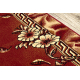 Modern carpet DUKE 51557 cream / gold - Geometric, structured, very soft, fringes