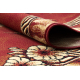 Modern carpet DUKE 51557 cream / gold - Geometric, structured, very soft, fringes