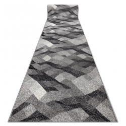 Alfombra moderna DUKE 51541 crema - Geométrico, estructurada, muy suave, flecos