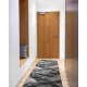 Modern carpet DUKE 51541 cream - Geometric, structured, very soft, fringes