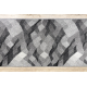 Modern carpet DUKE 51541 cream - Geometric, structured, very soft, fringes
