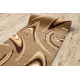 Alfombra de pasillo KARMEL FRYZ - COFFEE marrón claro 70 cm