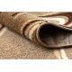 Wool carpet ANTIGUA 518 76 JF300 OSTA - Rosette, frame, flat-woven brown