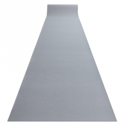 Alfombra de pasillo con refuerzo de goma RUMBA un solo color gris