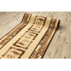 Alfombra JERSEY 19231 crema - geométrico estructural, lazo BOHO