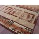 Вовняний килим LEGEND 468 03 GB500 OSTA - Розетка, рамка, ексклюзивний бежевий / сірий