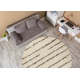 Carpet FLUFFY 2371 circle shaggy stripes - cream / beige
