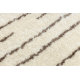 Kilimas FLUFFY 2371 Apskritas kilimas purvinas juostelės - kremastaas / smėlio spalvos 