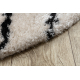 Carpet FLUFFY 2371 circle shaggy stripes - cream / anthracite 