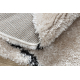 Carpet FLUFFY 2373 circle shaggy trellis - cream / anthracite