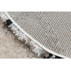 Carpet FLUFFY 2373 circle shaggy trellis - cream / anthracite