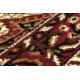 Вълнен килим LEGEND 468 07 GB100 OSTA - геометричен, ексклузивен бежово / червен