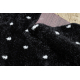 Vaip FLUFFY 2370 shaggy punktid - antratsiit / valge