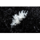 Χαλί FLUFFY 2370 δασύτριχος κουκκίδες - ανθρακίτης / λευκό