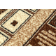 Tappeto in lana ANNODATO A MANO Vintage 10251, ornamento, fiori - rosso