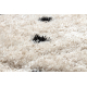 Kilimas FLUFFY 2370 purvinas taškai - kremastaas / antracitas