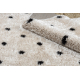 Carpet FLUFFY 2370 shaggy dots - cream / anthracite